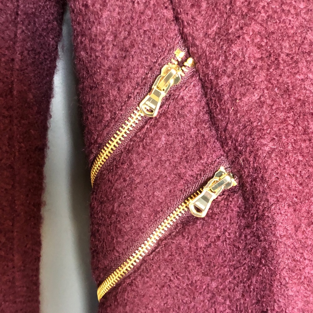 Guess Women’s Burgundy Wrap Coat - Picture 5 of 6